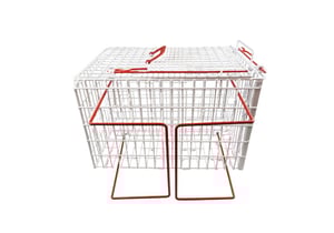 Būris kaķu fiksācijai 45x30x30cm, ar 2 durvīm