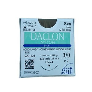 Daclon nylon mono 3/0, 75cm, ar adatu, N1