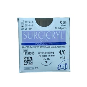 Surgicryl 910, 4/0, 75cm, ar adatu, N1