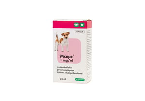 Mcepe 1 mg/ml šķīdums iekšķīgai lietošanai suņiem un kaķiem, 25ml