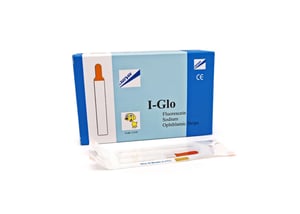 i-glo fluorescīna acu tests