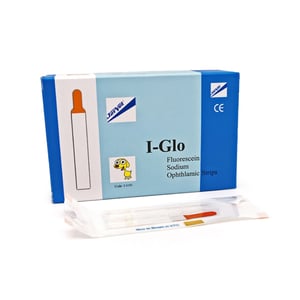 i-glo fluorescīna acu tests