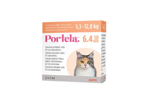 Portela 6,4 mg šķīdums injekcijām kaķiem