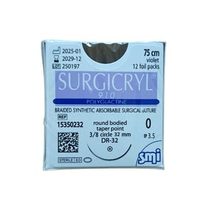 Surgicryl 910, 0, 75cm, ar adatu, N1