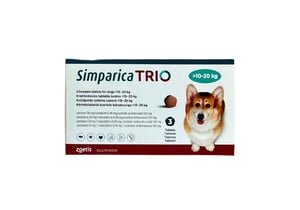 Košļājamās tabletes suņiem ar svaru 10-20 kg.